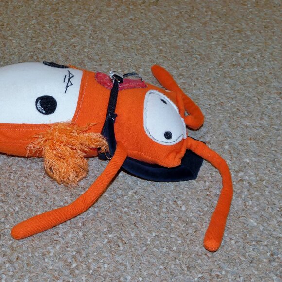 Monster Lab The Wrestler and the Needle (Diane Perry) Orange Monster Plush Doll - Picture 4 of 9